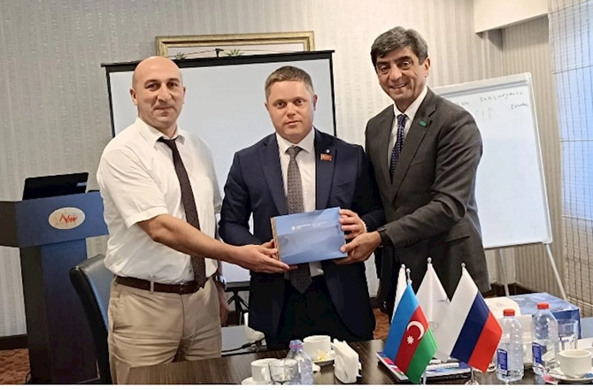 Krasnoyarsk vilayətinin nümayəndə heyəti ilə görüş keçirildi — FOTOLAR Krasnoyarsk vilayətinin nümayəndə heyəti ilə görüş keçirildi — FOTOLAR