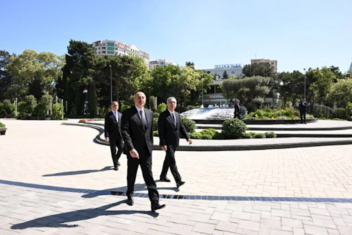 İlham Əliyev Nərimanov parkının açılışında — FOTOLAR