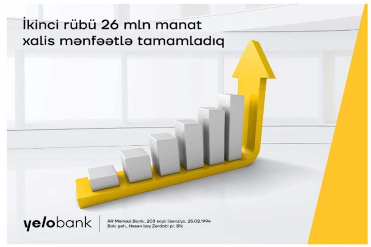 Yelo Bankın əsas maliyyə göstəricilərində pozitiv tendensiya davam edir
