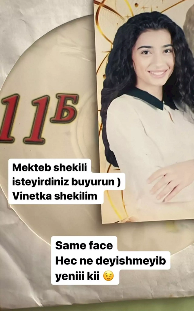 Səmra məktəb illərində — FOTO Səmra məktəb illərində — FOTO