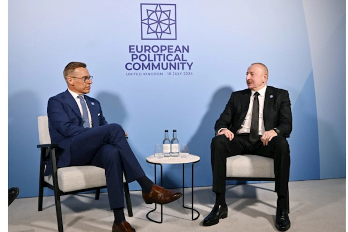 İlham Əliyev Finlandiya Prezidenti ilə görüşdü — FOTOLAR