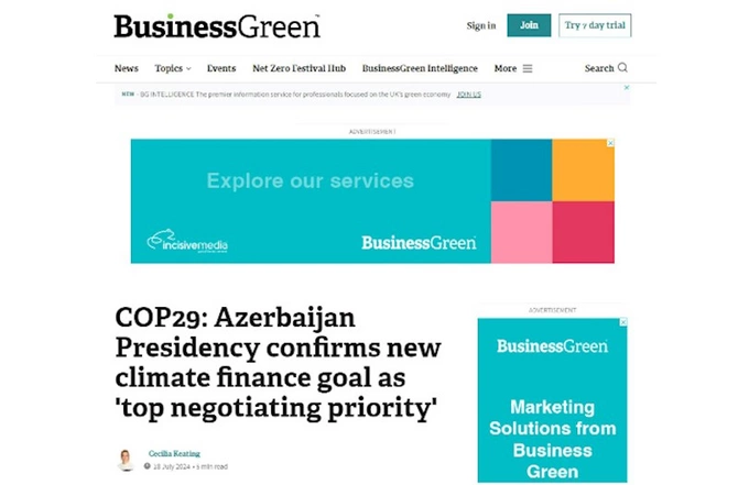 COP29-un prezidenti iştirakçı ölkələrin hökumətlərinə rəsmi məktub göndərib COP29-un prezidenti iştirakçı ölkələrin hökumətlərinə rəsmi məktub göndərib
