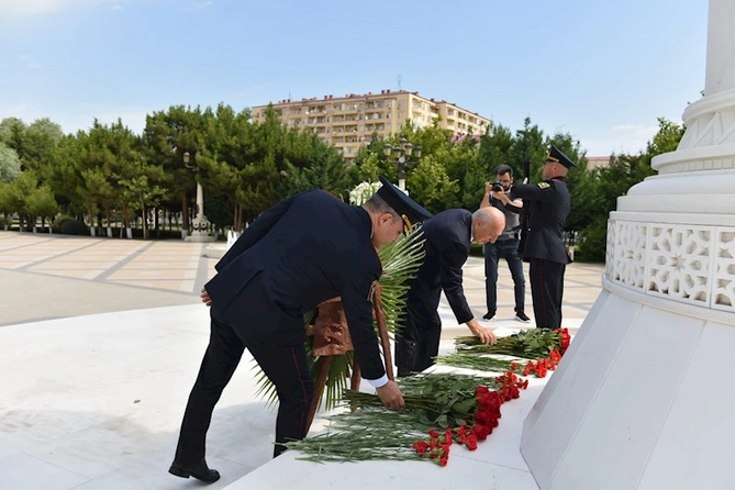 Sumqayıtda Polis Günü qeyd edildi — FOTOLAR