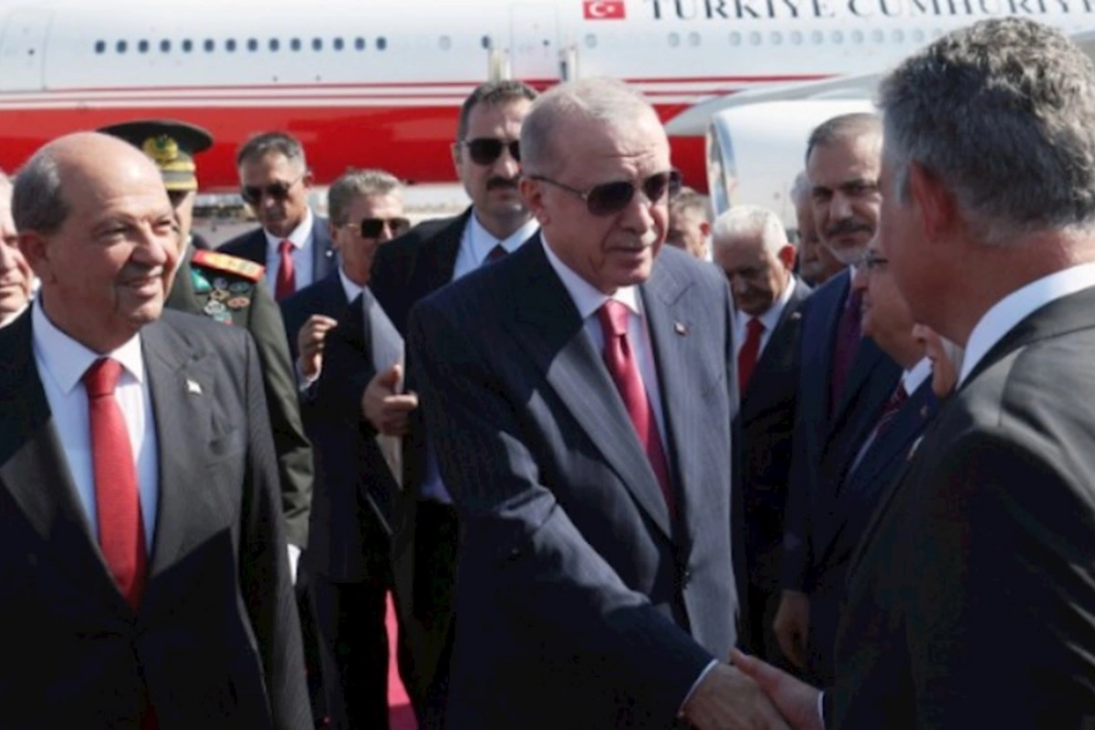 Ərdoğan Şimali Kiprdə səfərdədir