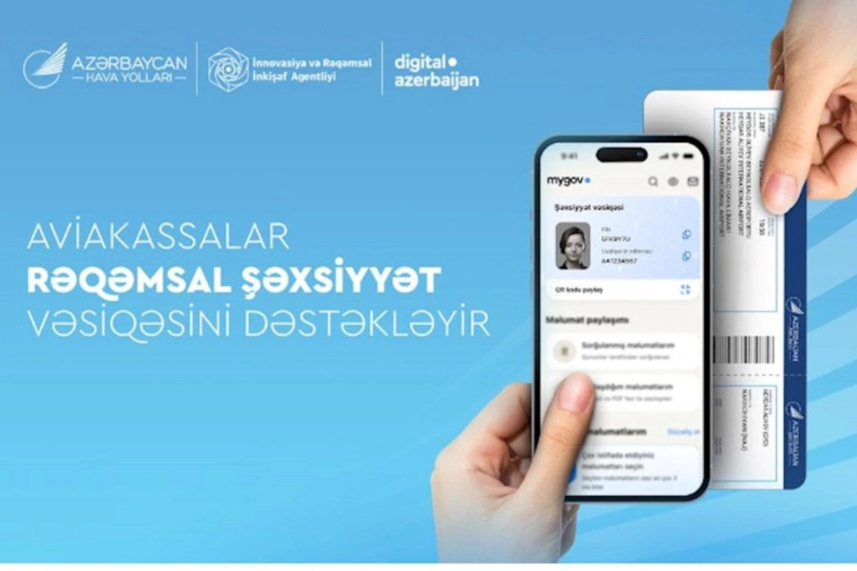 Naxçıvana aviabiletləri rəqəmsal şəxsiyyət vəsiqəsi ilə almaq mümkün oldu