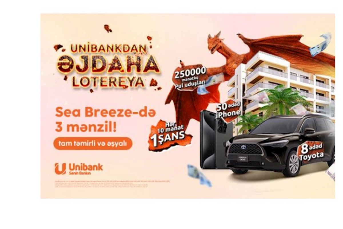 Unibank müştəriləri üçün 1 500 000 manatlıq “Əjdaha” lotereya keçirir