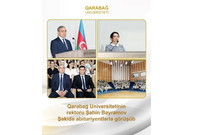 Şahin Bayramov yüksək bal toplayan abituriyentlərlə görüşdü — FOTOLAR