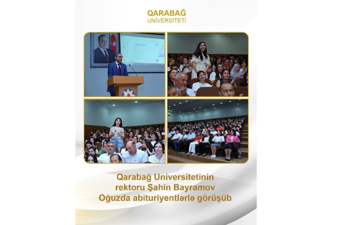 Şahin Bayramov yüksək bal toplayan abituriyentlərlə görüşdü — FOTOLAR