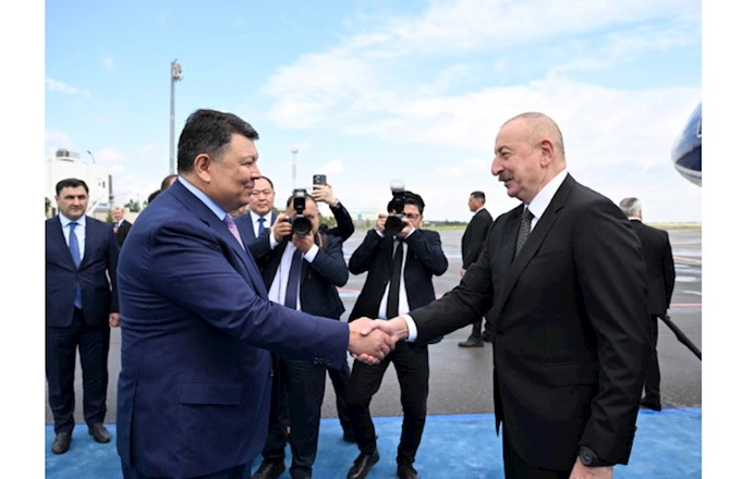 İlham Əliyev Qazaxıstana getdi — FOTOLAR İlham Əliyev Qazaxıstana getdi — FOTOLAR
