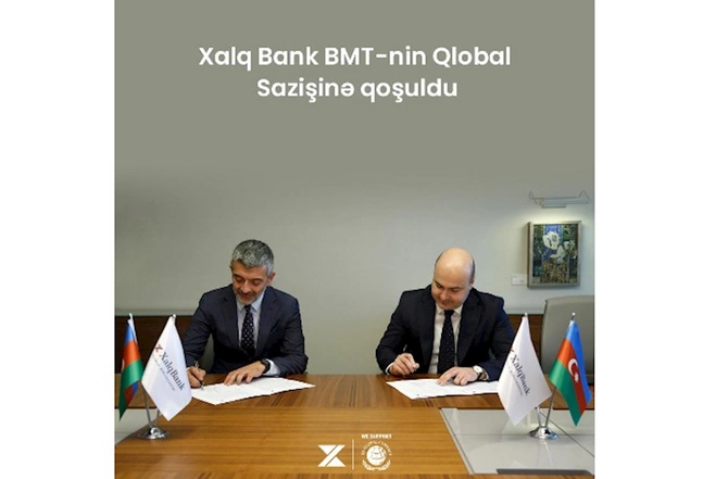 Xalq Bank BMT-nin Qlobal Sazişinə qoşuldu — FOTO Xalq Bank BMT-nin Qlobal Sazişinə qoşuldu — FOTO