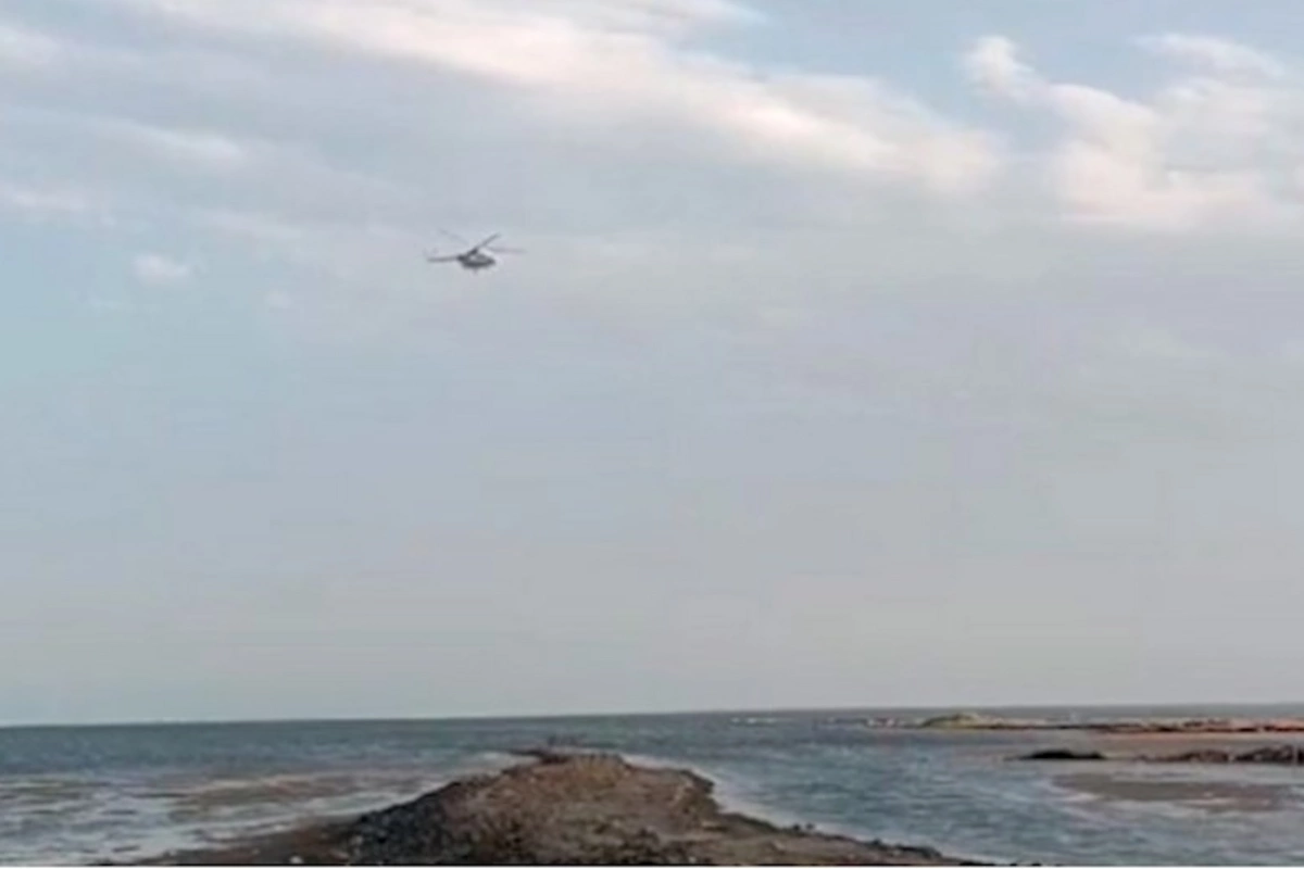 Dənizdə batan var: Axtarışa helikopter cəlb olunub — VİDEO