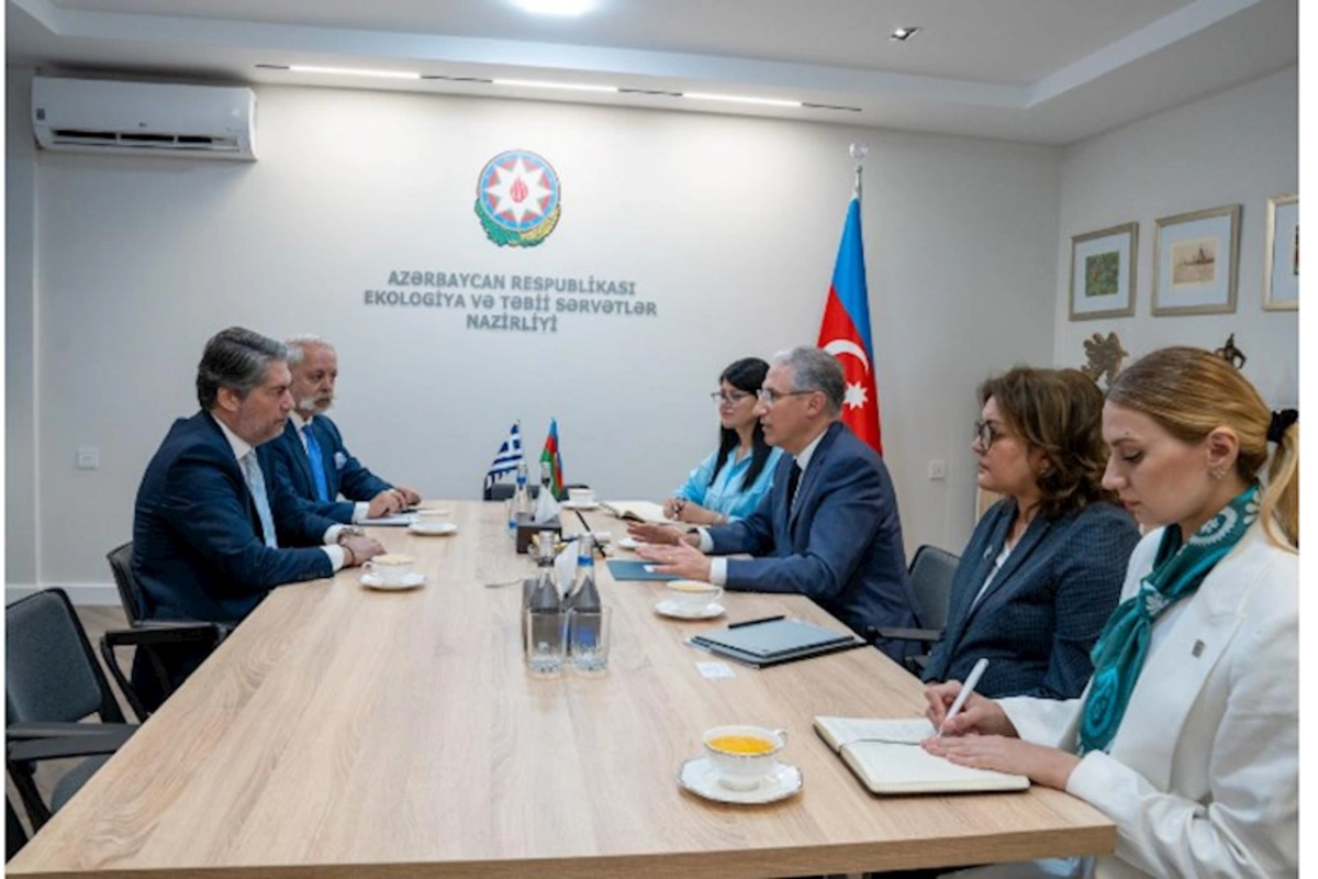 Yunanıstanın Azərbaycandakı fövqəladə və səlahiyyətli səfiri ilə görüş keçirilib