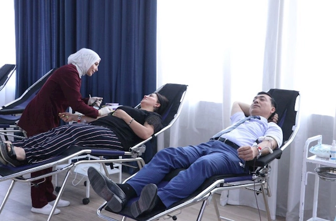 ETSN-də növbəti dəfə könüllü qanvermə aksiyası keçirilib — FOTOLAR ETSN-də növbəti dəfə könüllü qanvermə aksiyası keçirilib — FOTOLAR