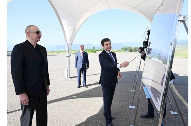 İlham Əliyev Xocalı hava limanında — FOTOLAR