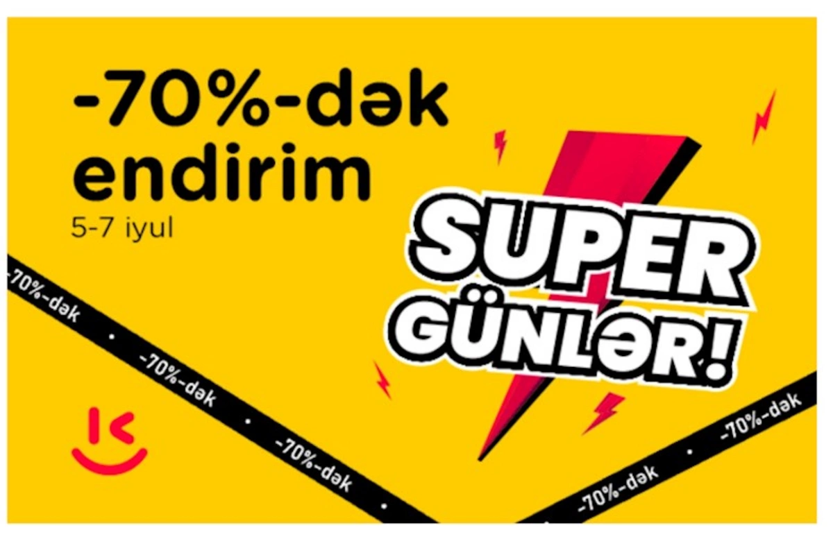 Kontaktın Super günlərində 70%-dək endirim olacaq — YALNIZ 3 GÜN