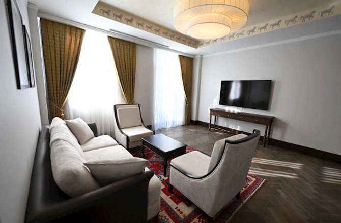 Prezident “Qarabağ” hotelinin açılışında — FOTOLAR