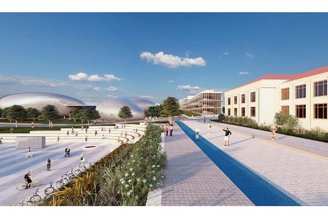Nazir Qarabağ Universitetinin gələcək görüntülərini paylaşdı — FOTOLAR