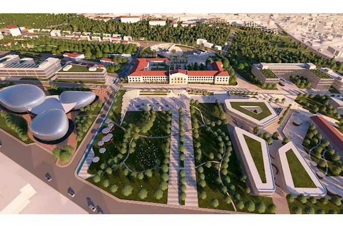 Nazir Qarabağ Universitetinin gələcək görüntülərini paylaşdı — FOTOLAR
