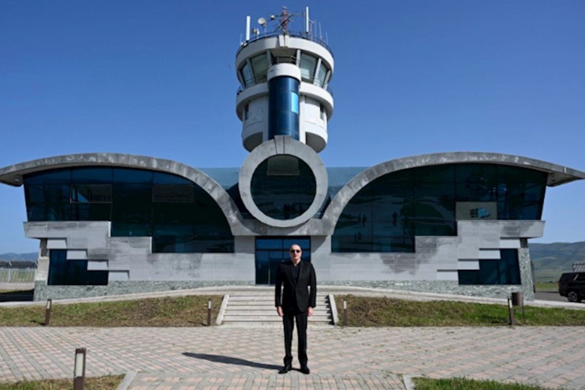 İlham Əliyev Xocalı hava limanında — FOTOLAR