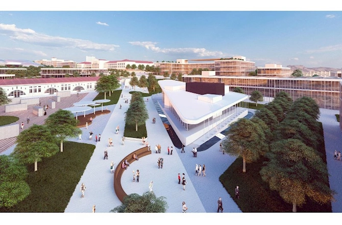 Nazir Qarabağ Universitetinin gələcək görüntülərini paylaşdı — FOTOLAR