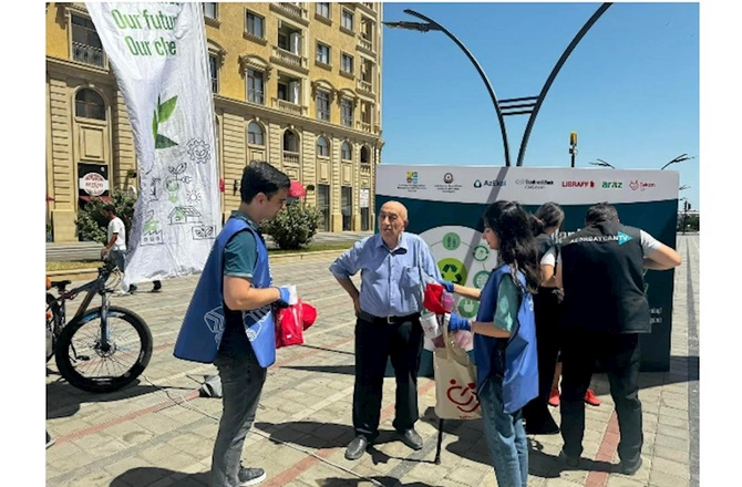 Sumqayıtda “Tullantıları hədiyyələrə dəyiş” festivalı keçirilib — FOTOLAR