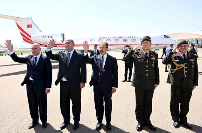 Cevdet Yılmazın Azərbaycana səfəri başa çatdı — FOTOLAR
