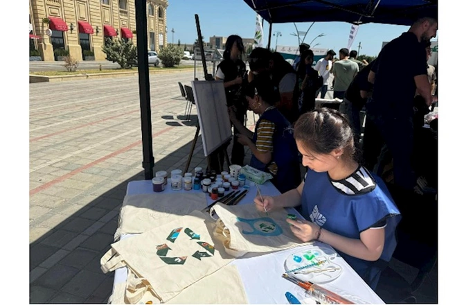 Sumqayıtda “Tullantıları hədiyyələrə dəyiş” festivalı keçirilib — FOTOLAR