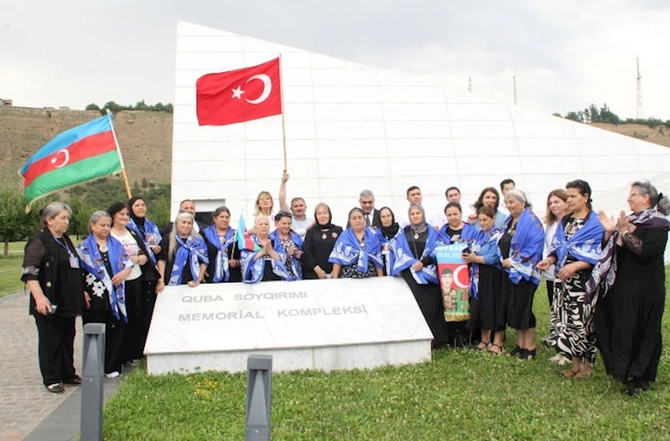 “Şəhid ailələrinin cəmiyyətə sağlam inteqrasiyasina dəstək olaq” layihəsinin icrası Qubada davam etdi — FOTOLAR