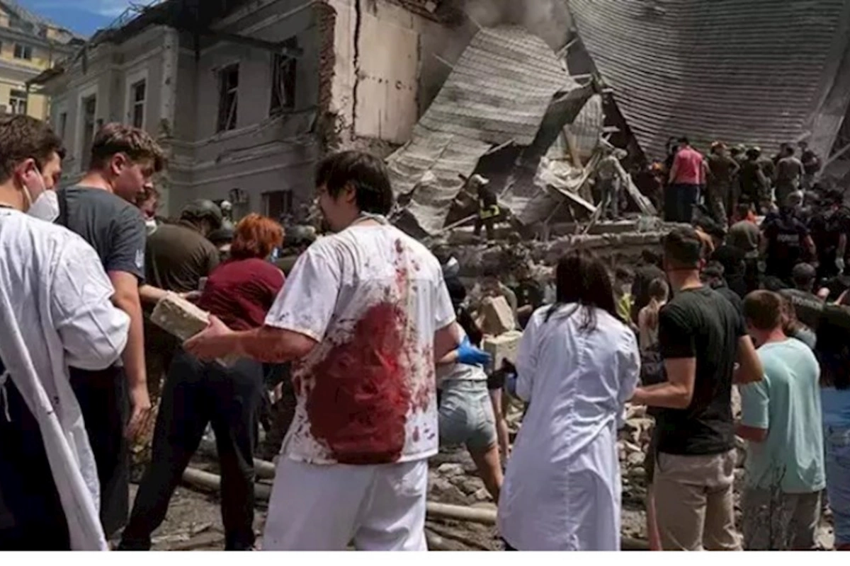 Uşaq xəstəxanasına hücumla bağlı Rusiyadan AÇIQLAMA