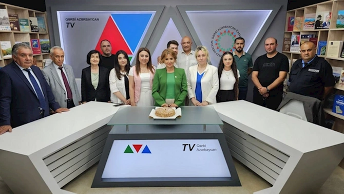 Qərbi Azərbaycan Televiziyasının yaranmasının bir illiyi münasibətilə görüş keçirilib — VİDEO