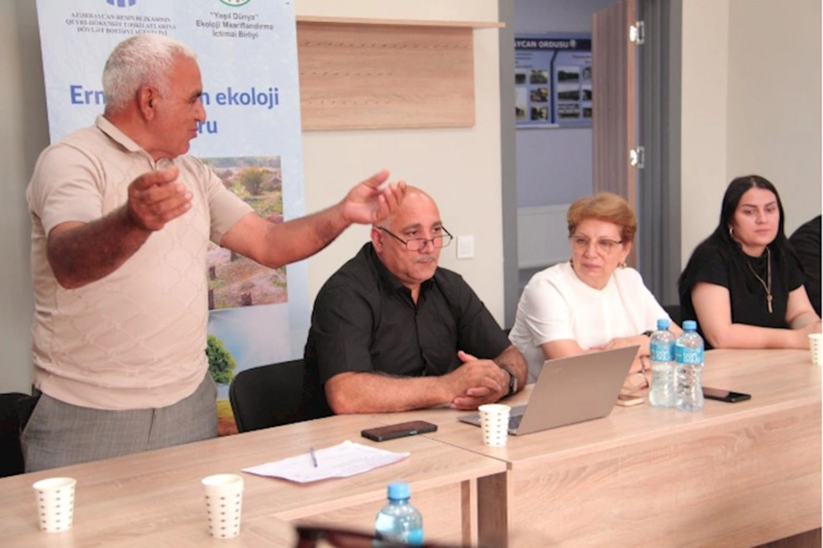 Ermənistanın Azərbaycana qarşı ekoloji terroru Ağalıda müzakirə olundu — FOTOLAR