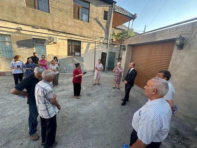 Qaya Məmmədov seçicilərlə görüşlərini davam etdirir — FOTOLAR