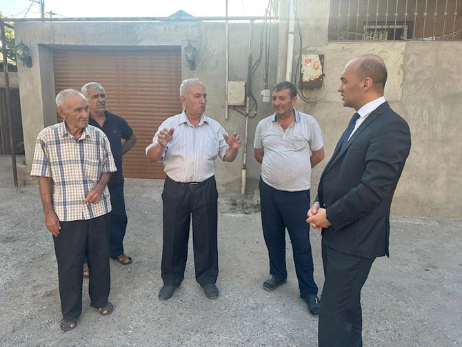 Qaya Məmmədov seçicilərlə görüşlərini davam etdirir — FOTOLAR