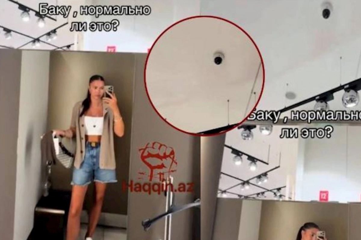Bakıda məşhur dükanın geyinmə otağına kamera quraşdırıldı — ŞOK VİDEO