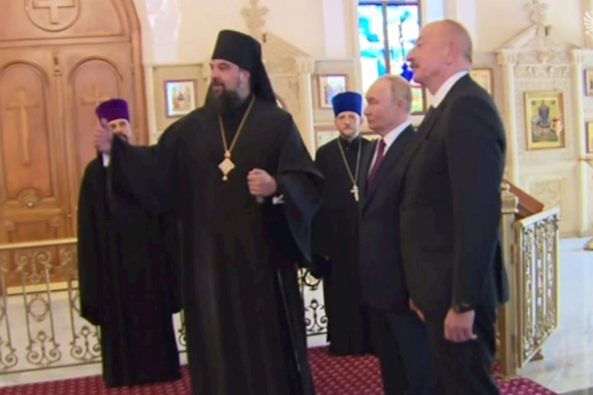 İlham Əliyev və Putin Pravoslav Kilsəsini ziyarət ETDİLƏR — VİDEO