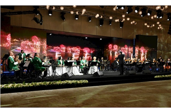Putinin şərəfinə dövlət ziyafəti verilib — FOTOLAR (YENİLƏNİB)