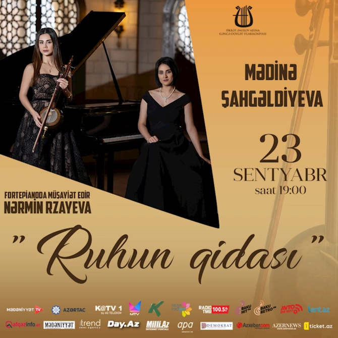 Gəncə Dövlət Filarmoniyasında “Ruhun qidası” adlı konsert baş tutacaq
