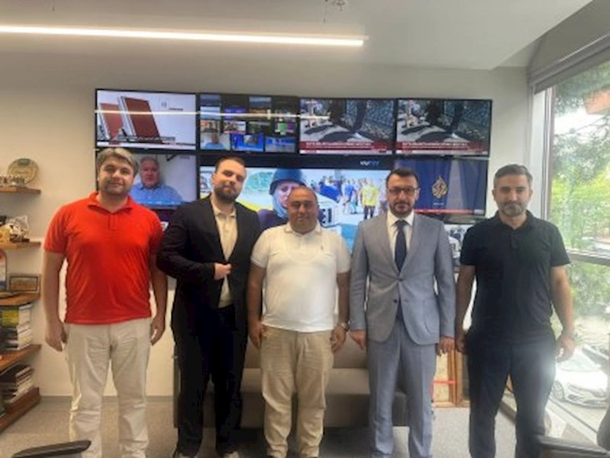 Baş redaktor TRT-nin İstanbuldakı ofisinin qonağı olub — FOTO