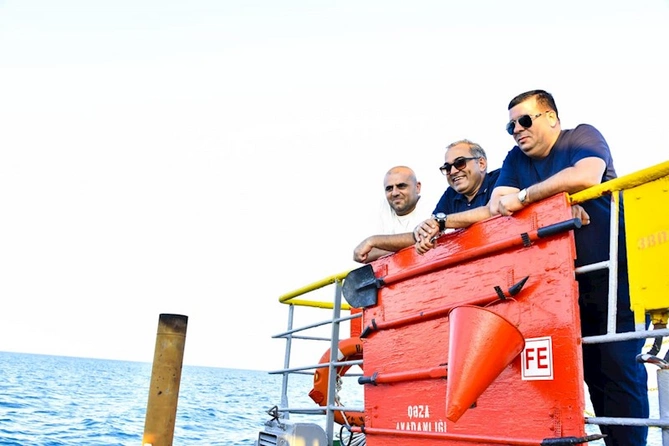 Dövlət qurumları və QHT nümayəndələri palçıq vulkanlarına gəmi ilə infotur təşkil olunub — FOTOLAR