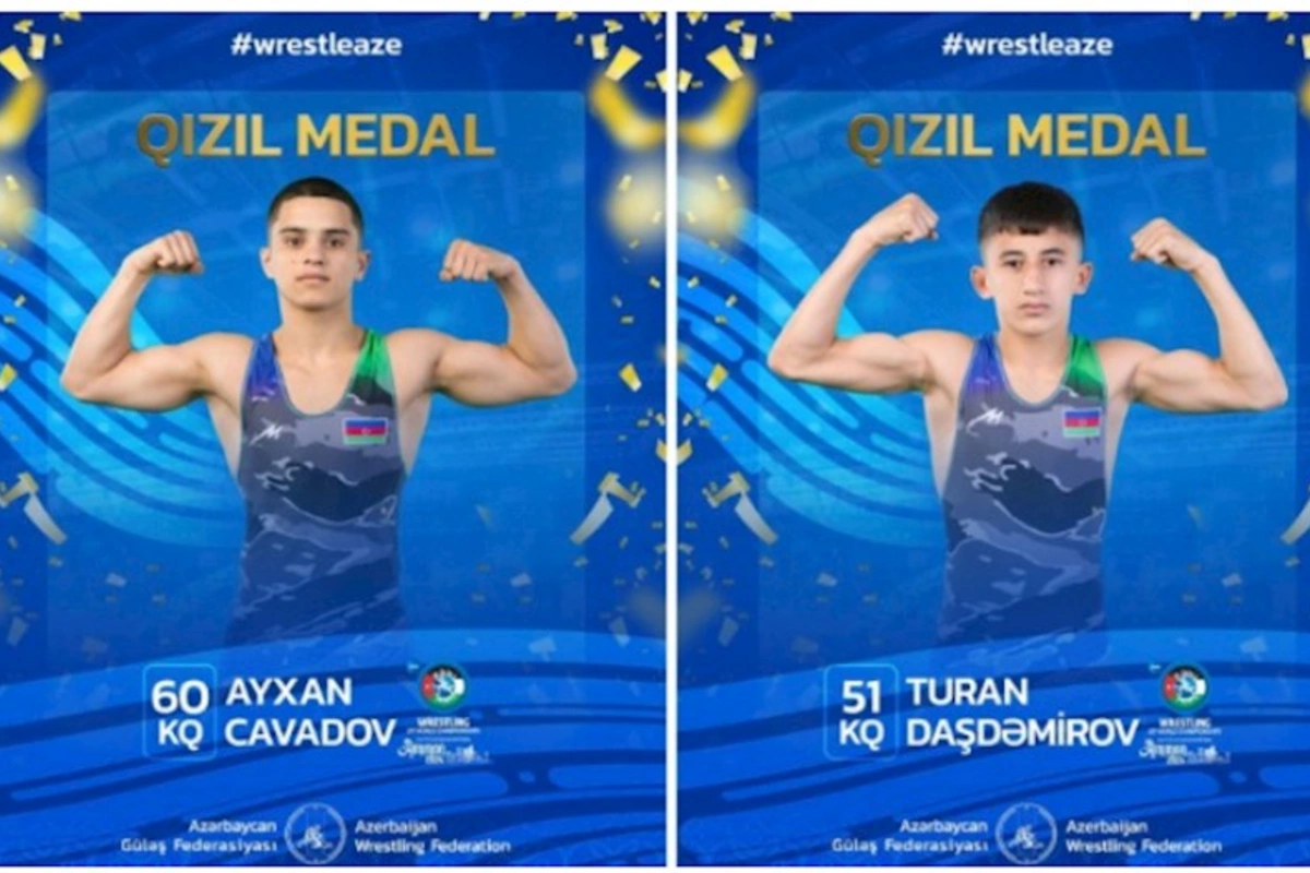 İki yeniyetməmiz DÇ-də qızıl medal qazandı