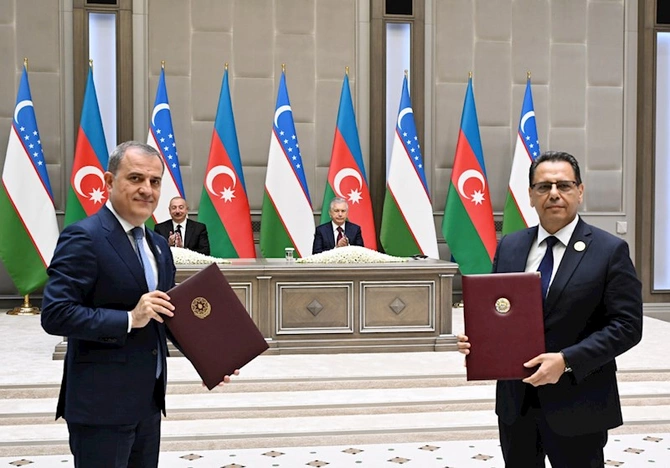 Azərbaycan və Özbəkistan arasında bu sənədlər imzalandı — FOTOLAR Azərbaycan və Özbəkistan arasında bu sənədlər imzalandı — FOTOLAR