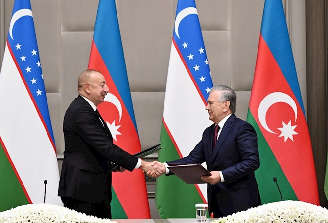 Azərbaycan və Özbəkistan arasında bu sənədlər imzalandı — FOTOLAR Azərbaycan və Özbəkistan arasında bu sənədlər imzalandı — FOTOLAR
