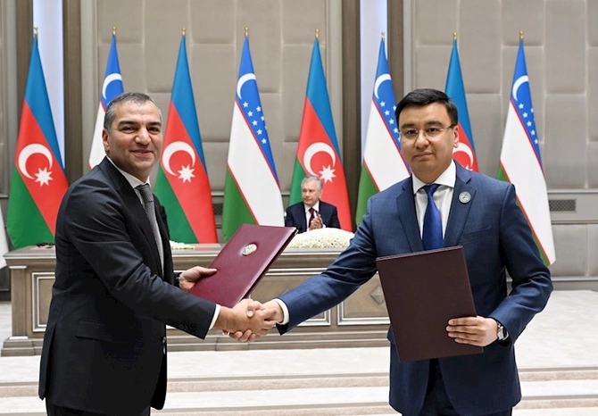 Azərbaycan və Özbəkistan arasında bu sənədlər imzalandı — FOTOLAR Azərbaycan və Özbəkistan arasında bu sənədlər imzalandı — FOTOLAR