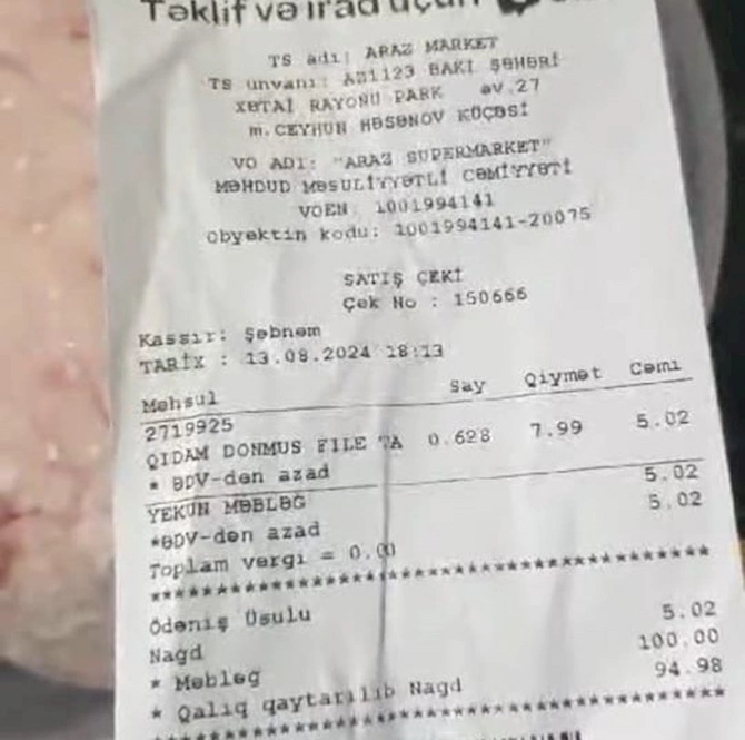 “Veysəloğlu”nun məhsulundan həşərat çıxıb? — Məsələ ilə bağlı AQTA-ya müraciət edilib (FOTO/VİDEO)