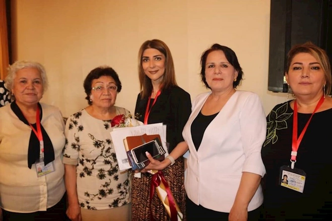 Günay Ağamalı Salyan rayonunda ziyalılar, ictimaiyyət nümayəndələri və seçicilərlə görüşü — FOTOLAR (VİDEO)