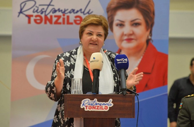 Tənzilə Rüstəmxanlının seçicilərlə möhtəşəm görüşü: Neftçala üçün birlikdə — FOTO