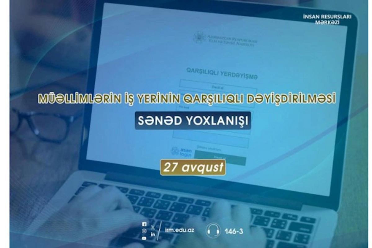 İş yerini dəyişdirmək istəyən müəllimlərin nəzərinə!