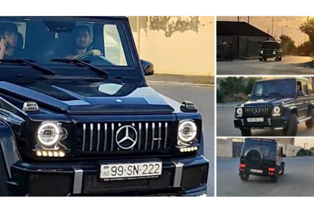 Türkanda “Gelandewagen”lə “avtoş”luq edən sürücü - 99-SN-222 — VİDEO