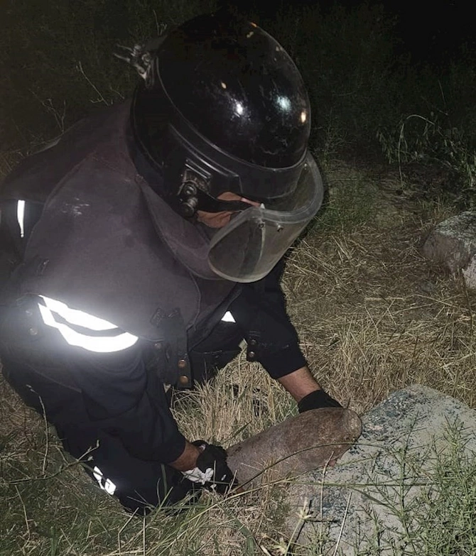 Naxçıvanda top mərmisi tapıldı — FOTOLAR
