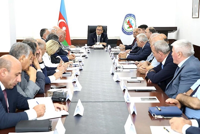 AHİK sədri Sahib Məmmədov Konfederasiyaya üzv təşkilatların sədrləri ilə görüş keçirdi — FOTOLAR